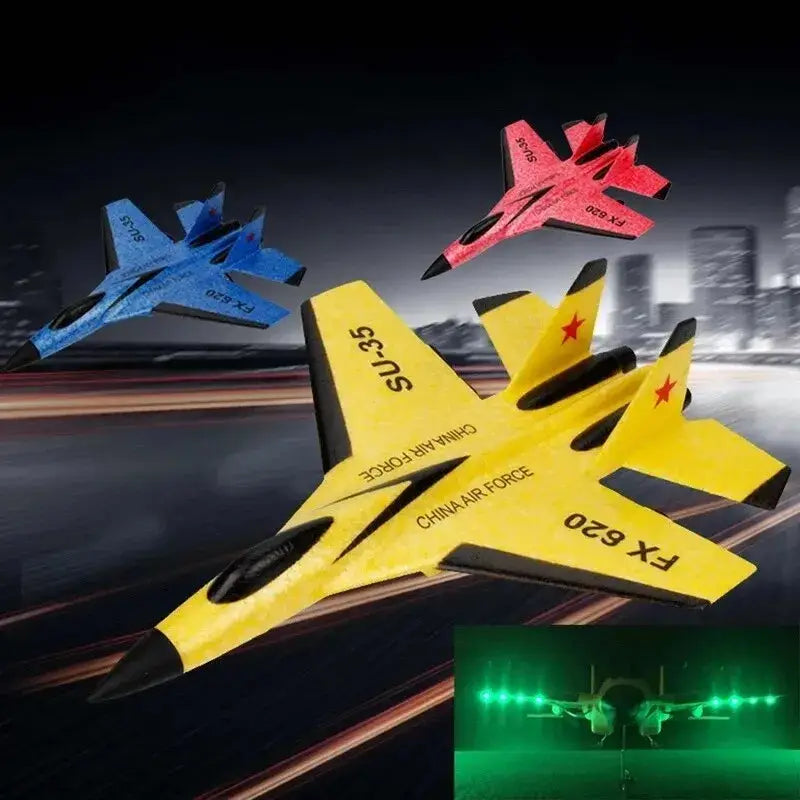 SU35 RC Plane FX620 FX820 2.4G Remote Control Flying Model Glider Airplane Sportsman Specialty Products