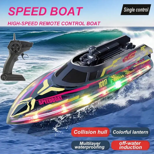 2025 JC017 RC Boat High Speed 2.4GHz Waterproof Remote Control Racing Boat Sportsman Specialty Products