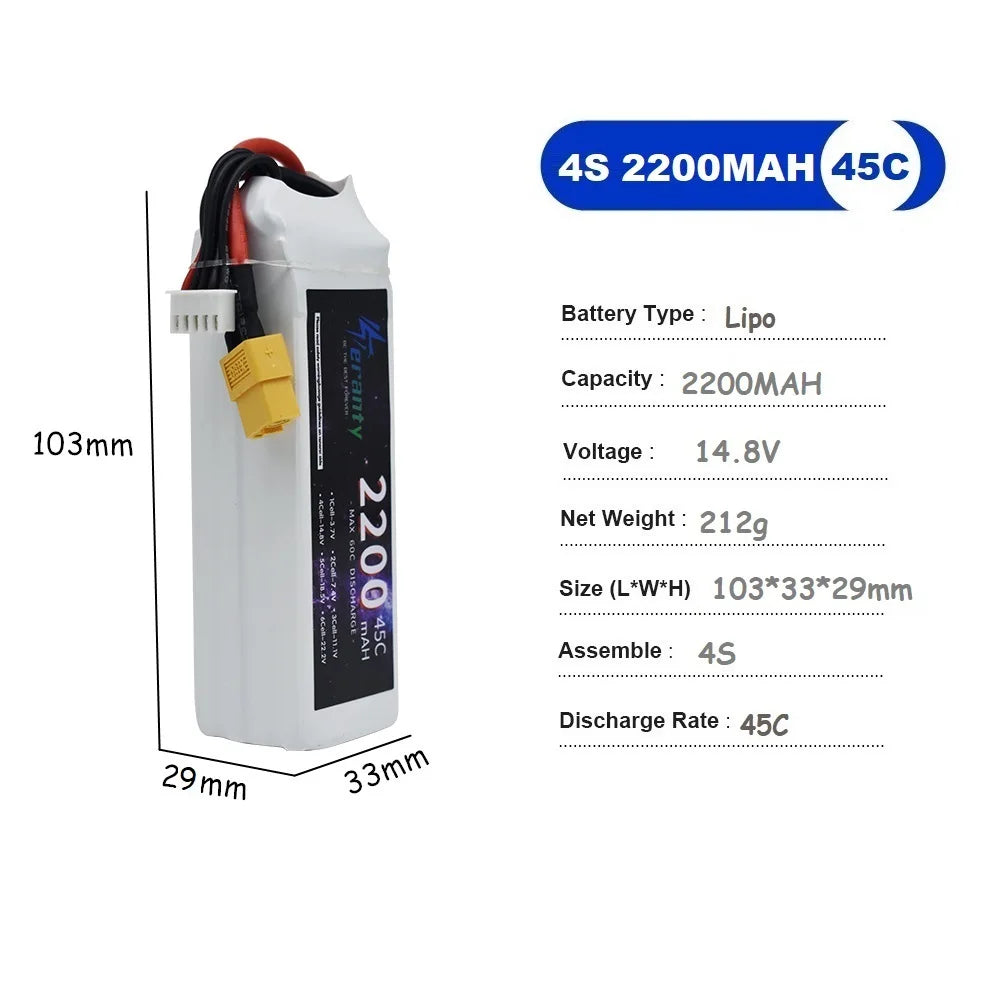 14.8V RC LiPo Battery
