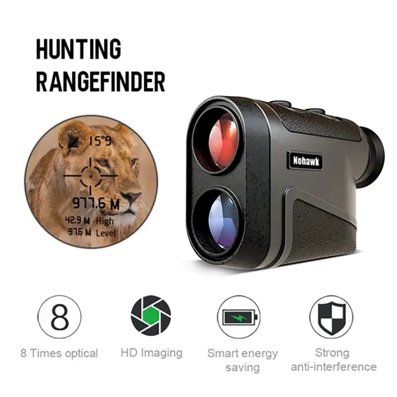 golf laser rangefinder with slope distance Telescope featuring 8x optical zoom and HD imaging capabilities.