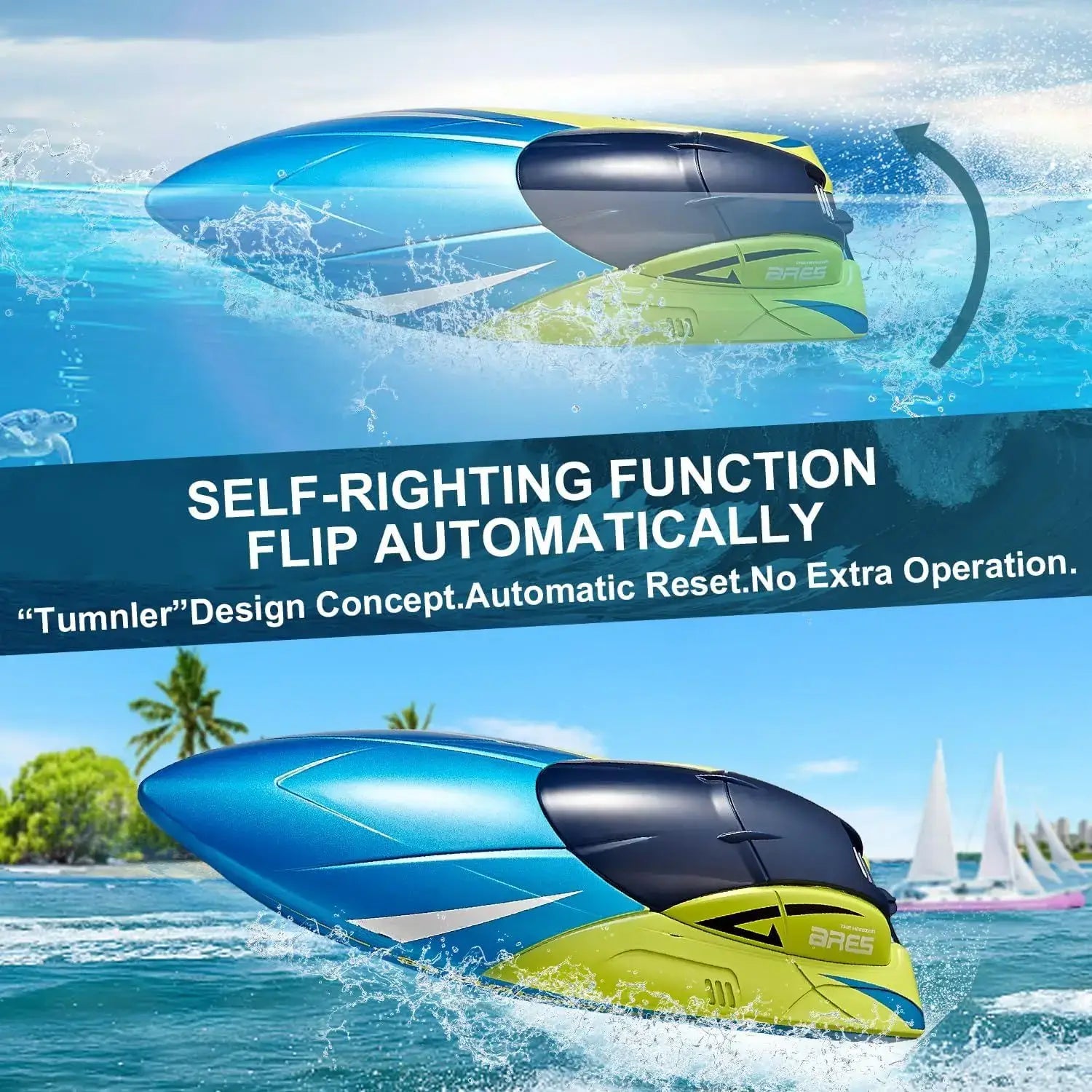 High Speed RC Racing Boat 4DRC S4 RC Boat 2.4GHz