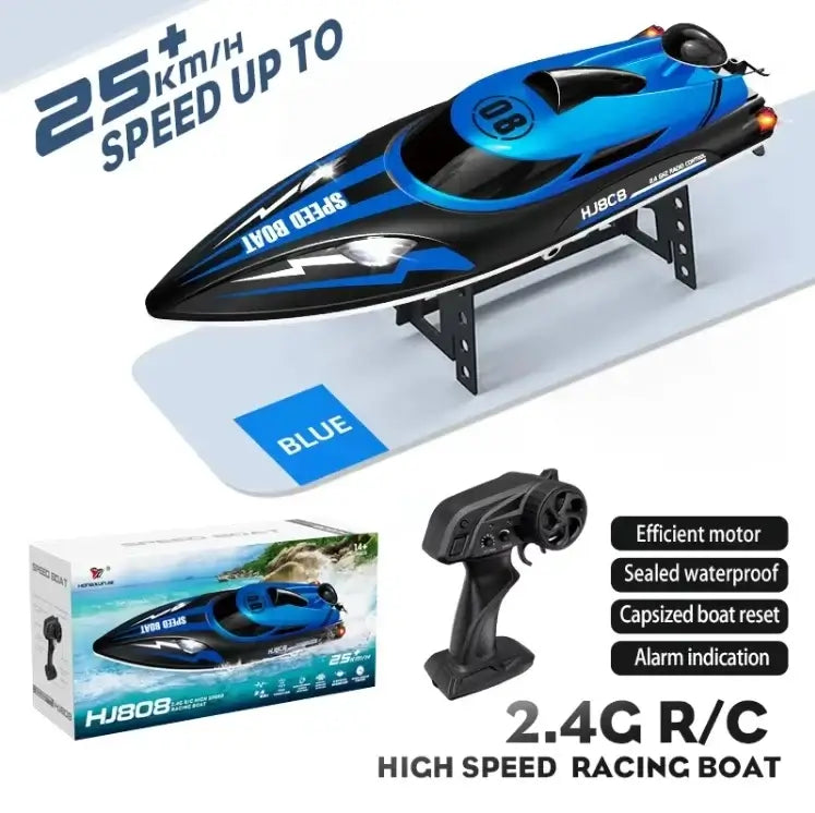 HJ808 RC Battery Boat 2.4Ghz 25km/h High-Speed Remote ControHJ808 RC Battery Boat 2.4Ghz 25km/h High-Speed Remote Contro