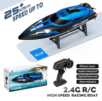 HJ808 RC Battery Boat 2.4Ghz 25km/h High-Speed Remote ControHJ808 RC Battery Boat 2.4Ghz 25km/h High-Speed Remote Contro