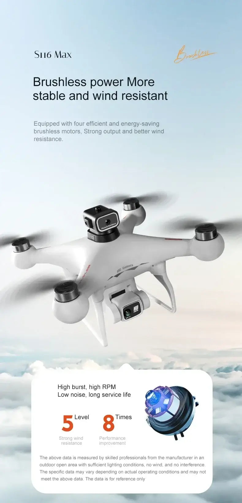 S116 MAX Drone Professional with 3 Batteries 8K Dual Camera Optical Sportsman Specialty Products