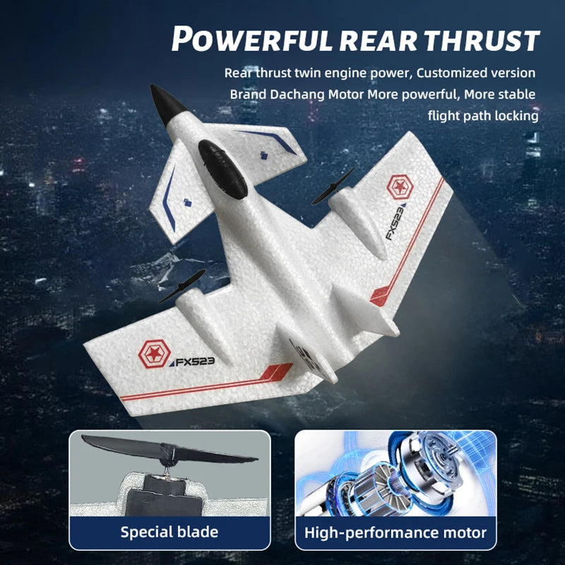 F-35 Fighter Jet EPP Material With Gyroscope showcasing powerful rear thrust and high-performance motor features.