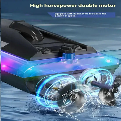 Rc Boat 2.4G High Speed Remote Control Racing Ship with LightRc Boat 2.4G High Speed Remote Control Racing Ship Light