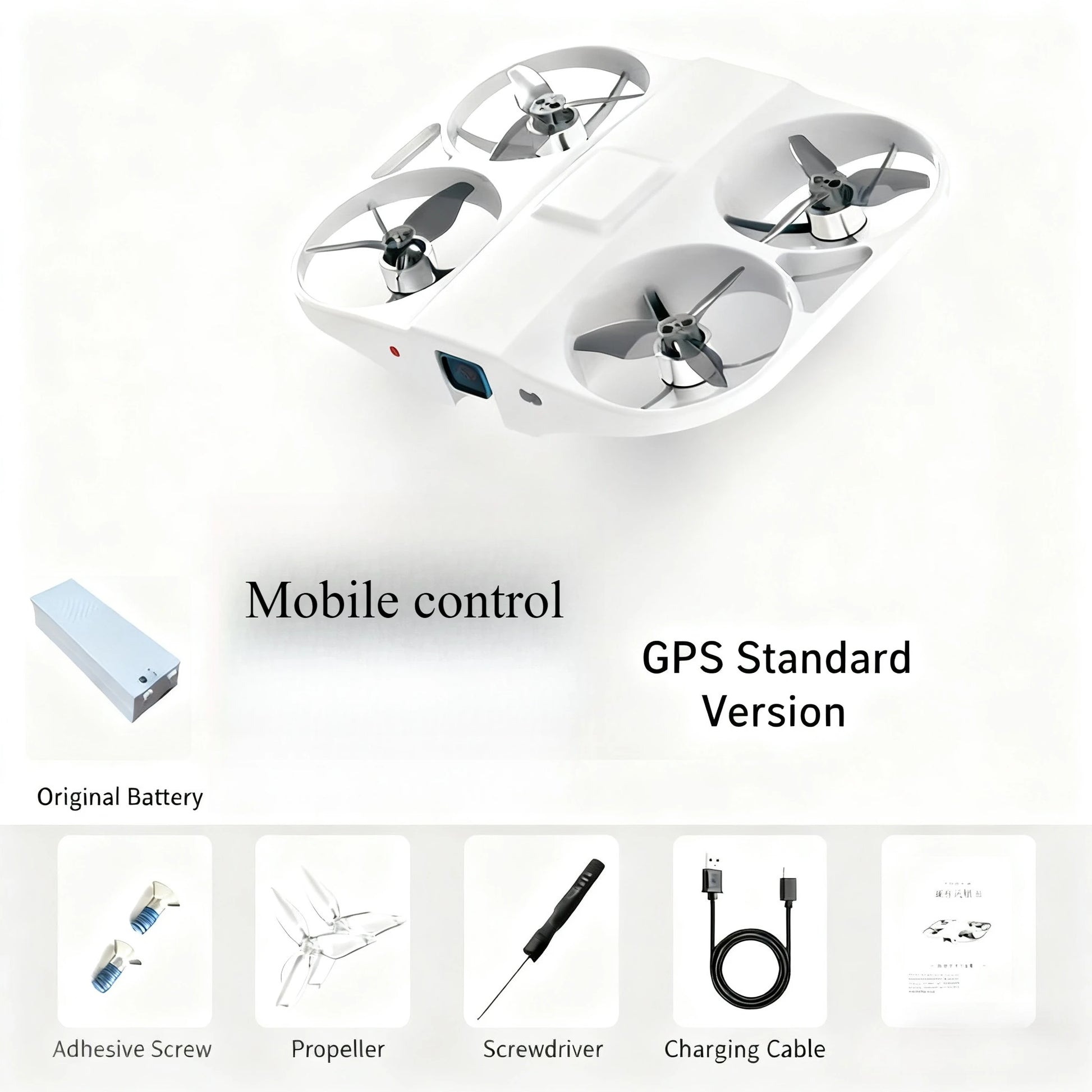 2026 Mini Thin Drone GPS Airmax Neo with mobile control and original battery components.