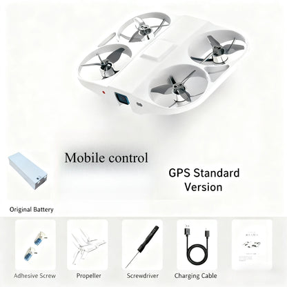 2026 Mini Thin Drone GPS Airmax Neo with mobile control and original battery components.