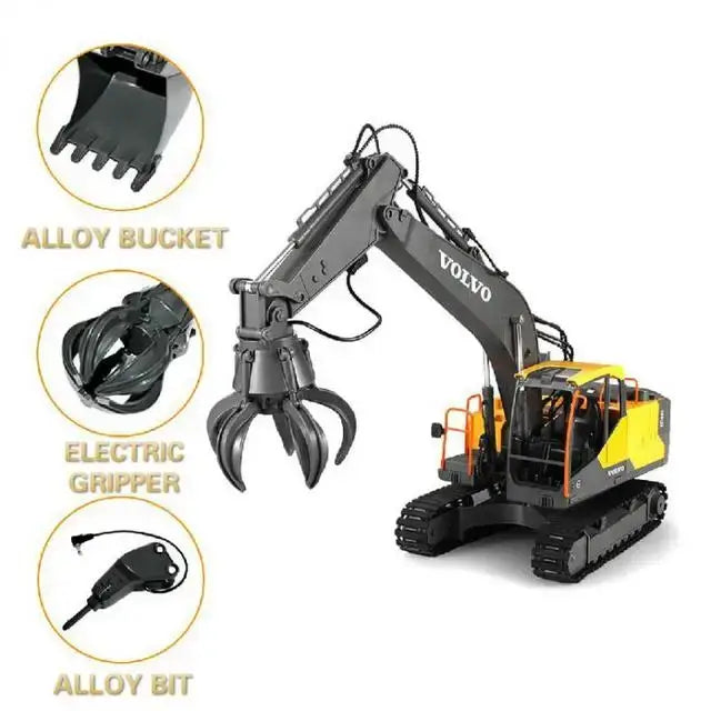 double e e568 rc excavator 1/16 17CH Crawler 3in1 Truck Alloy Digger