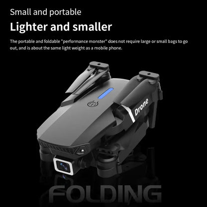 Professional mini drone with obstacle avoidance, compact design for easy travel and aerial photography.