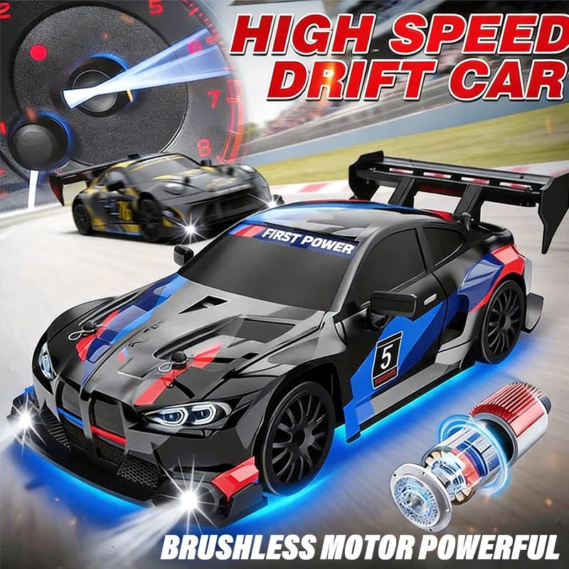 RC drift cars for kids RTR 1:24 high speed drift car with powerful brushless motor and 4WD design.