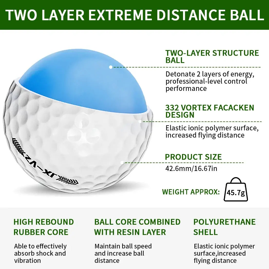 Caiton - Ultra-long distance golf ball, double core Sportsman Specialty Products