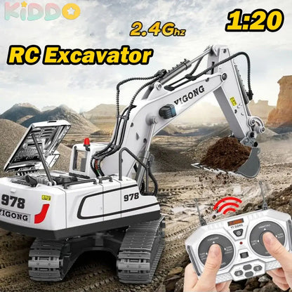 RC Excavator Dumper with Light Music Sportsman Specialty Products