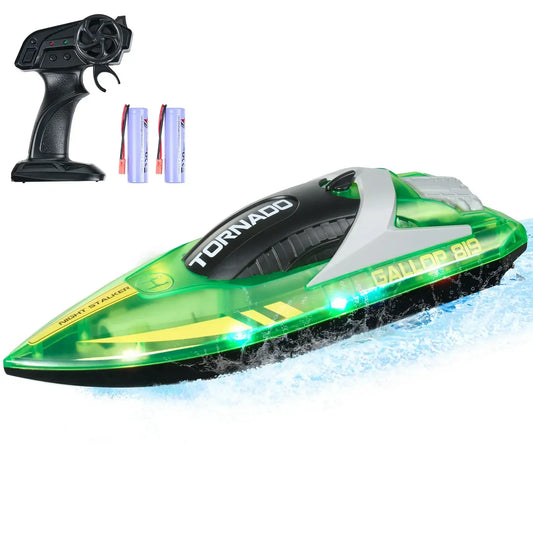 HJ819 RC Boat 2.4GHz 12 km/h High Speed Remote Control Sportsman Specialty Products