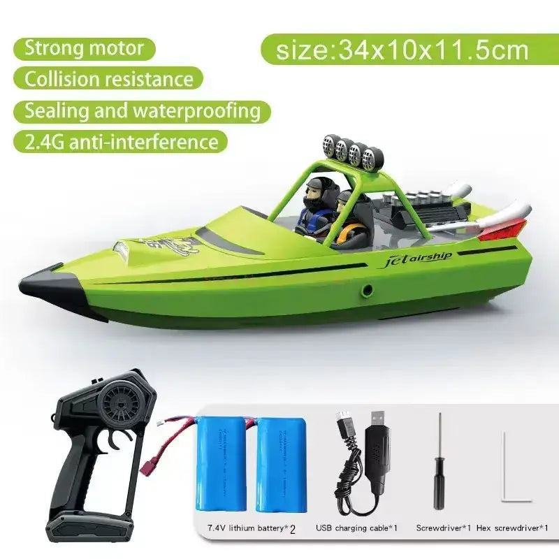 2.4g Wireless Remote Control Boat Electric Turbine Jet High-Speed Sportsman Specialty Products