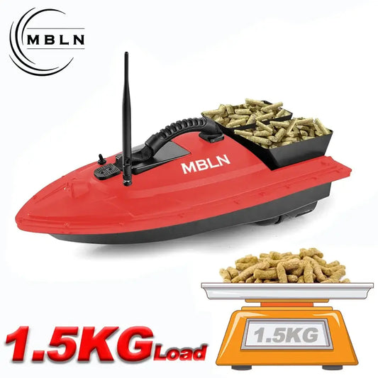 MBLN Bait Boat for Carp Fishing Dual Hoppers,1.5kg Load,300m Remote Range Sportsman Specialty Products