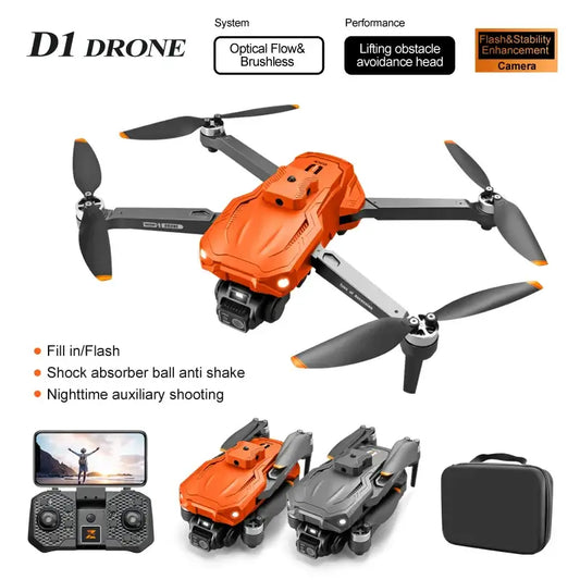 D1 Drone 8K Camera Night Vision Lights Brushless Optical Sportsman Specialty Products
