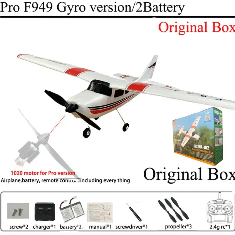 WLtoys F949 2.4G 3D6G 3Ch RC Airplane Fixed Wing Plane