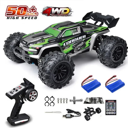 75KMH or 50KMH 4WD RC Car with LED Remote Control Cars# 1:16 75KM/H or 50KM/H 4WD RC Car with LED Remote Control Cars Experience high-performance off-road racing with this dual-speed 4WD RC car, engineered for both competitive enthusiasts and casual drive