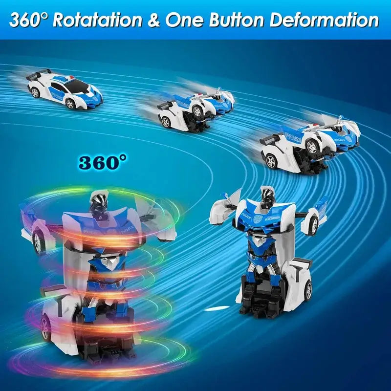RC Car 2 In 1 Transformation Robots Sports Vehicle Model