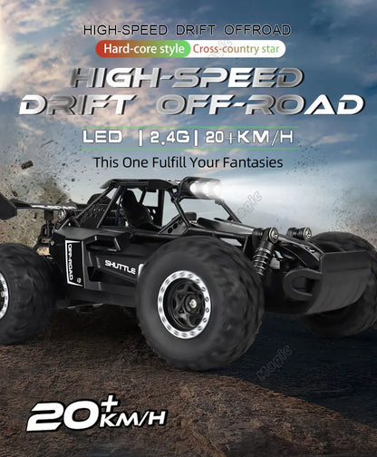 RC Car 2.4Gh Model With LED Lights 2WD High Speed