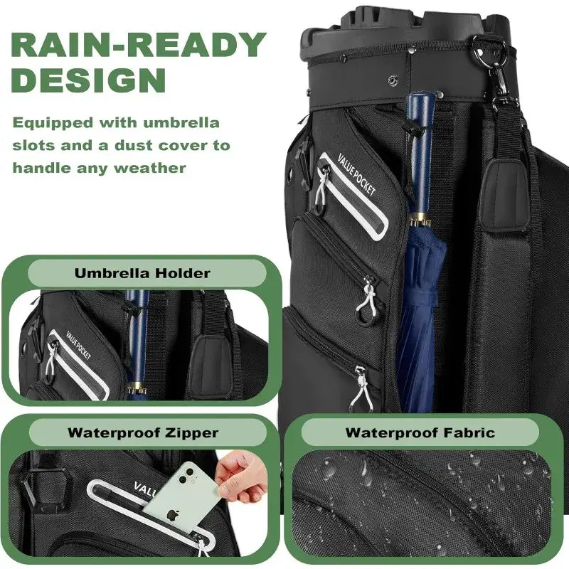 14-Way Golf Cart Bag, Premium Full Length Golf Bag Sportsman Specialty Products