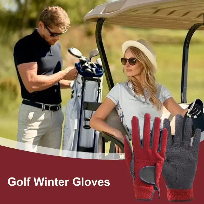 1 Pair Winter Golf Gloves Superelasticity Non-Slip Warm Gloves Sportsman Specialty Products