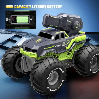Remote Control Car Amphibious featuring high capacity lithium battery and large off-road tires