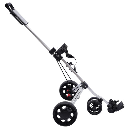 Sportsman Specialty Products 3 Wheel Push Pull Golf Cart Foldable Lightweight Golf Push Cart
