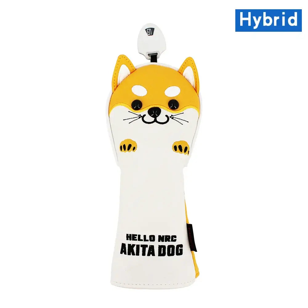 Golf Wood Head Cover for Driver Fairway Hybrid Cute Akita Golf Putter Cover Sportsman Specialty Products