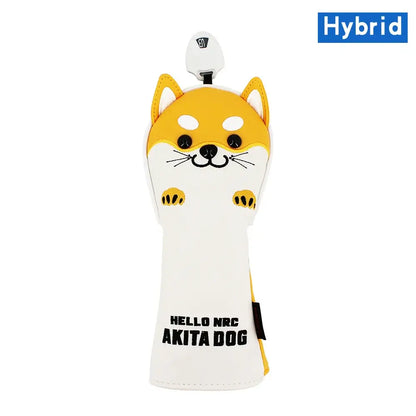 Golf Wood Head Cover for Driver Fairway Hybrid Cute Akita Golf Putter Cover Sportsman Specialty Products