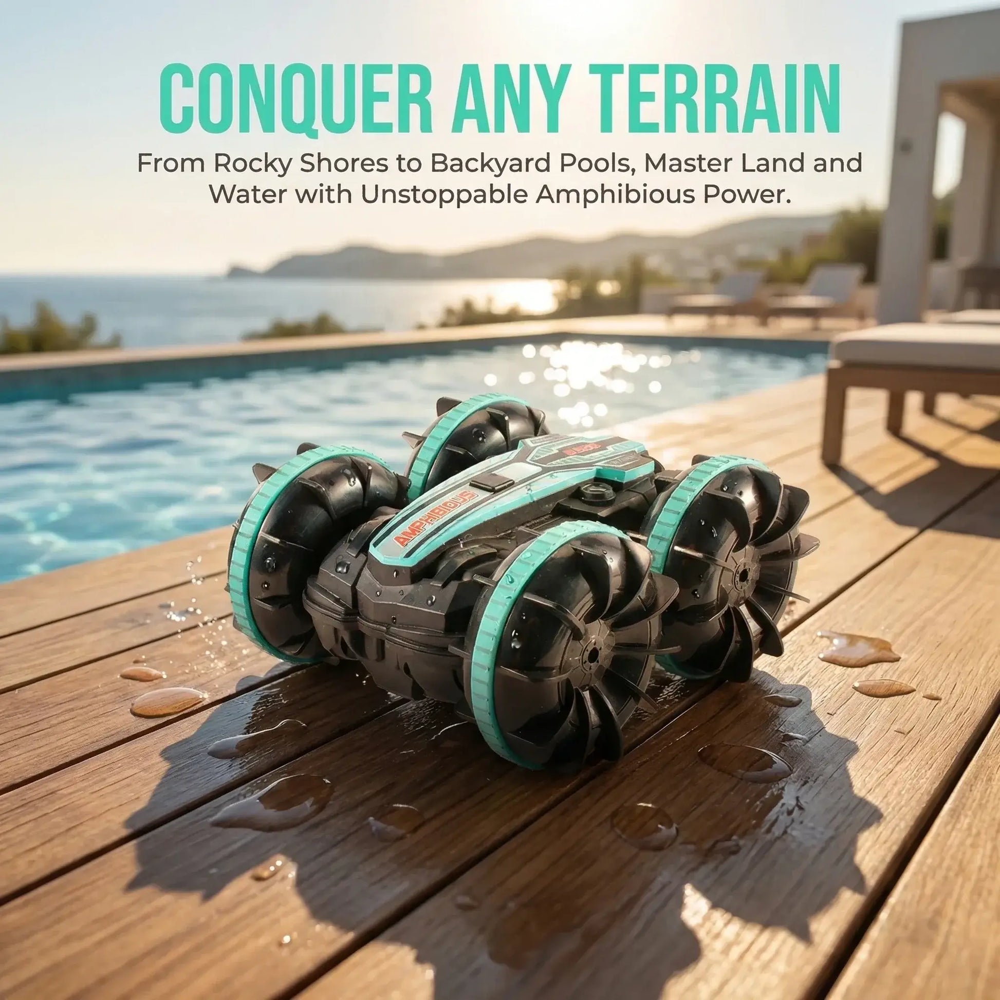 Amphibious RC Car Remote Control Stunt Car Vehicle