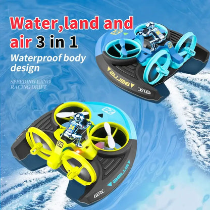 Mini RC Drone Altitude Hold Headless Mode 3 in 1 Experience hands-free flight with this compact RC drone featuring altitude hold technology that maintains stable hovering without manual adjustment. The headless mode eliminates orientation confusion, allow
