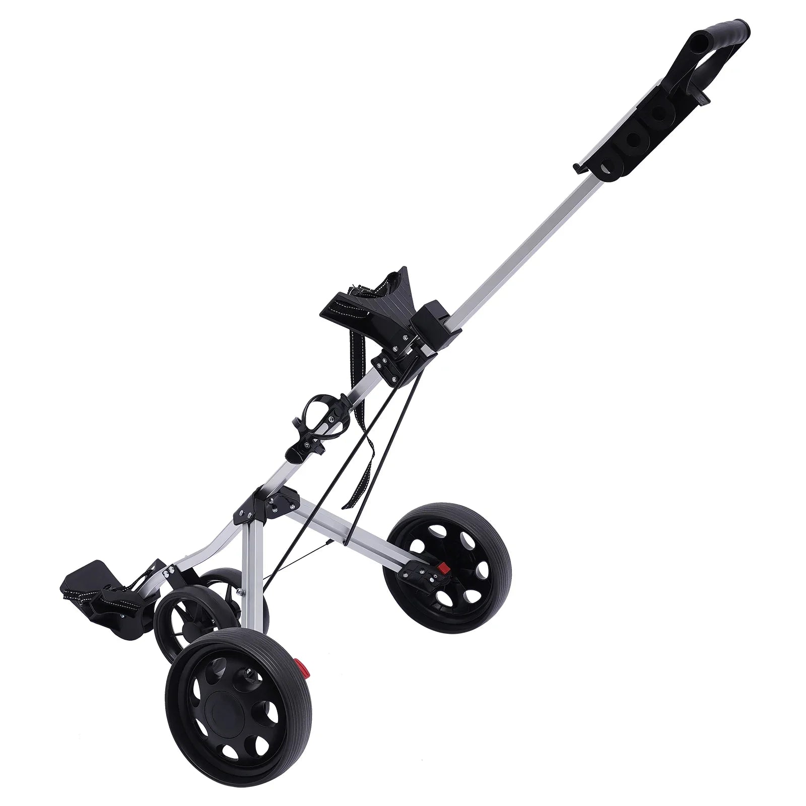 Sportsman Specialty Products 3 Wheel Push Pull Golf Cart Foldable Lightweight Golf Push Cart