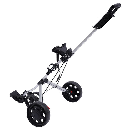 Sportsman Specialty Products 3 Wheel Push Pull Golf Cart Foldable Lightweight Golf Push Cart