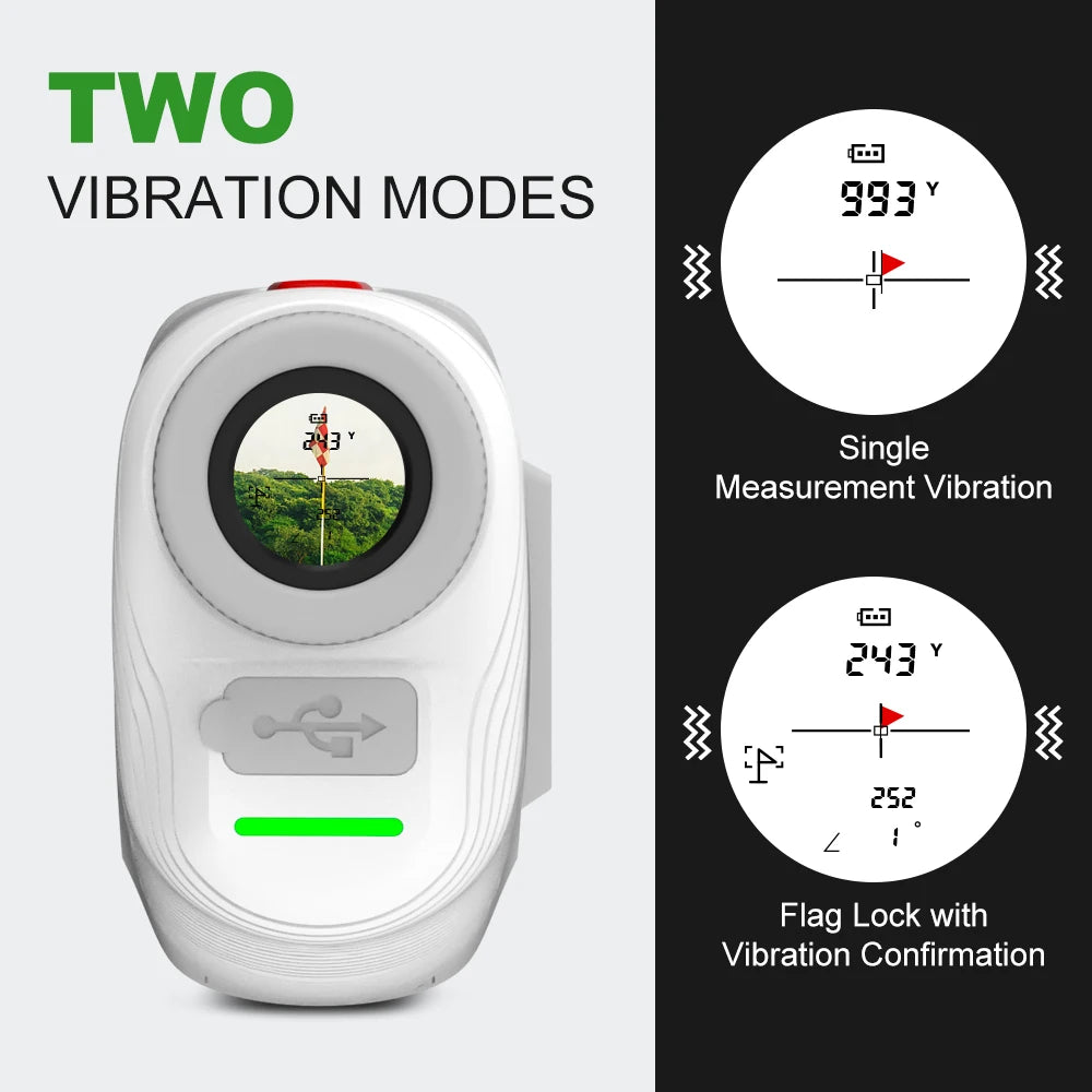 REVASRI New 1300 Yards Professional Golf Rangefinder with Flag