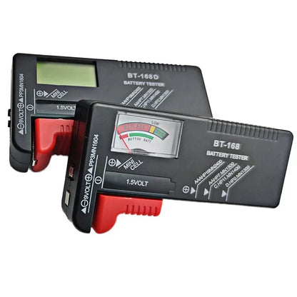 1Pcs BT-168 BT-168D Digital Battery Tester LCD Display AA/AAA/C/D/9V/1.5V Button Cell Battery