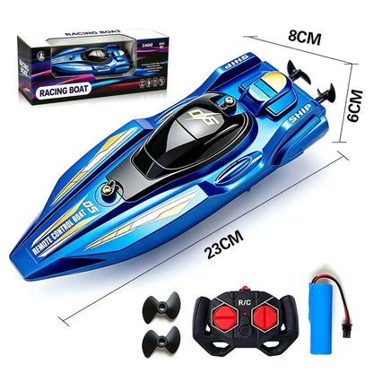 New2.4G Mini RC Racing Boat, Dual Motor