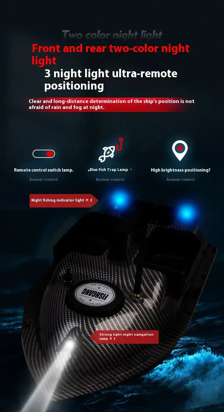Rc Bait Boat 500m Auto Driving Return V900 Gps 40 Points Sonar Sportsman Specialty Products