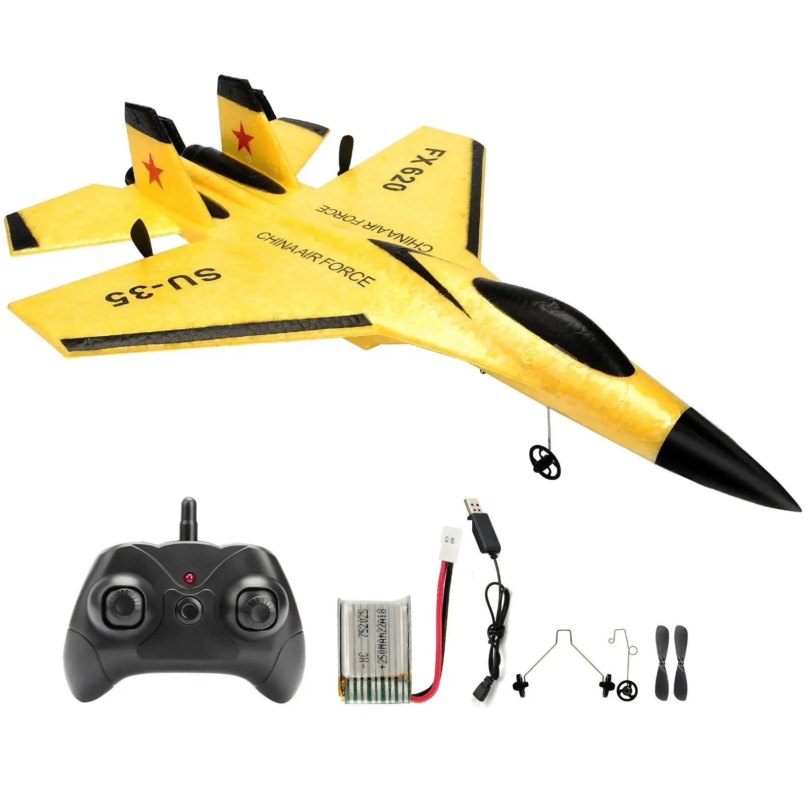 SU35 RC Plane FX620 FX820 2.4G Remote Control Flying Model Glider Airplane Sportsman Specialty Products