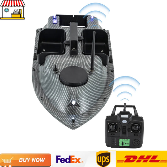 Rechargeable GPS Fishing Bait Boat with 2 Batteries 16 Positioning Points# Rechargeable GPS Fishing Bait Boat with 2 Batteries 16 Positioning Points Navigate waters with precision using this advanced GPS-equipped bait boat. Featuring 16 programmable posit