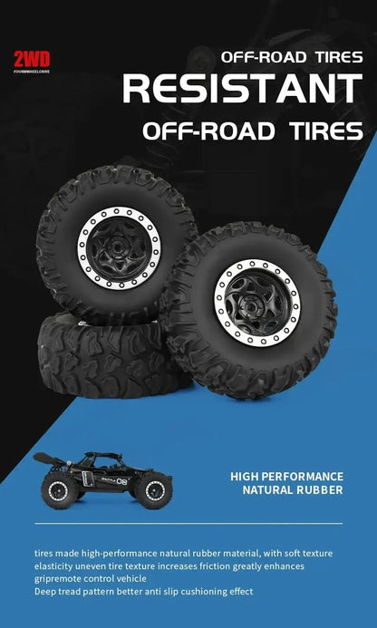 116 RC Car Remote Control Car off-road tires resistant high performance natural rubber