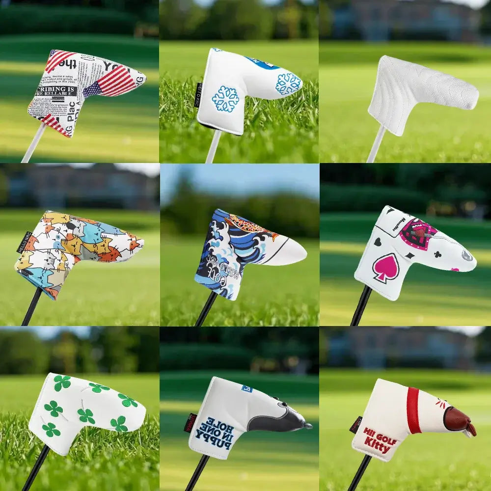 Golf Blade Putter Cover Golf HeadCover Multiple Protect your blade putter with precision-engineered coverage designed for the discerning golfer. This headcover shields your club from impact damage, moisture, and the elements during transport and storage.