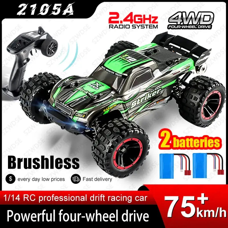 HAIBOXING 2105A 1:14 75KM/H 4WD RC Car Brushless RC Cars High Speed Sportsman Specialty Products