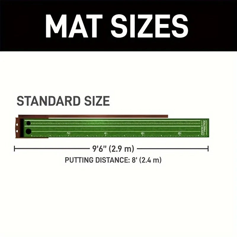 Sportsman Specialty Products PRACTICE Putting Mat - Indoor Golf Putting Green with 1/2 Hole Training