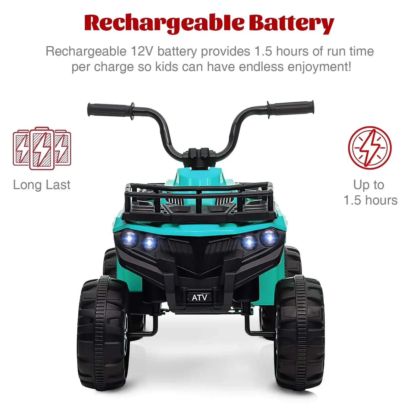 Kids Ride On ATV, 12V Battery Powered Electric Vehicle With Remote Control Sportsman Specialty Products
