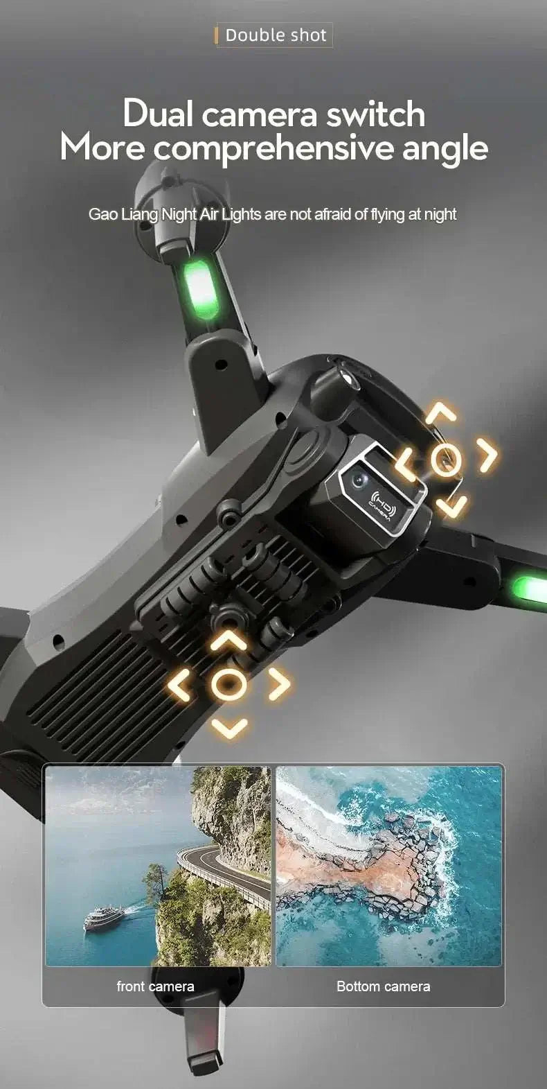 S2S Mini Drone 4k 8K HD Camera Obstacle Avoidance Aerial Photography Sportsman Specialty Products