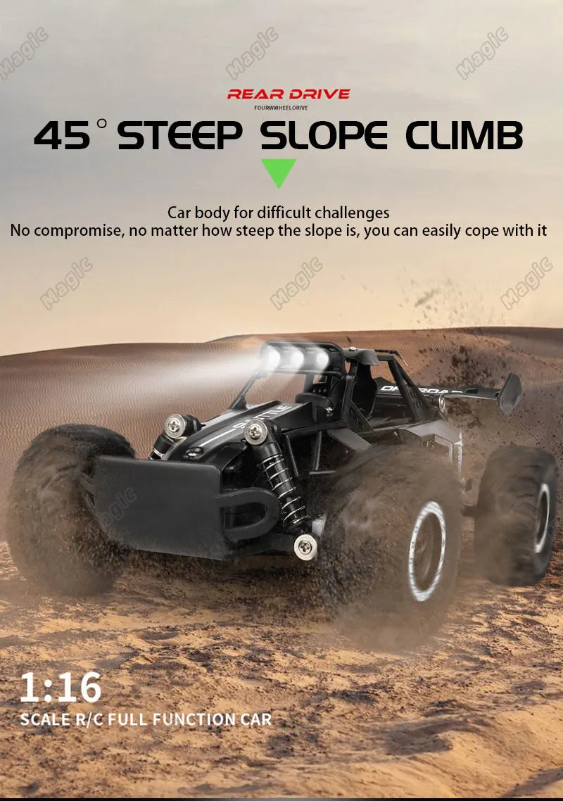 RC Car 2.4Gh Model With LED Lights 2WD High Speed