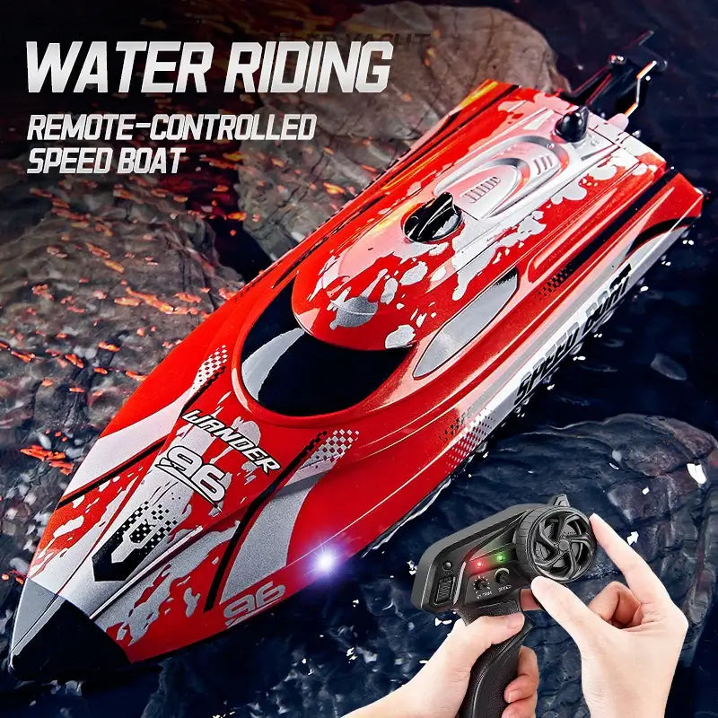 High-speed Remote Control Boat with Waterproof Illuminated 25KM/H