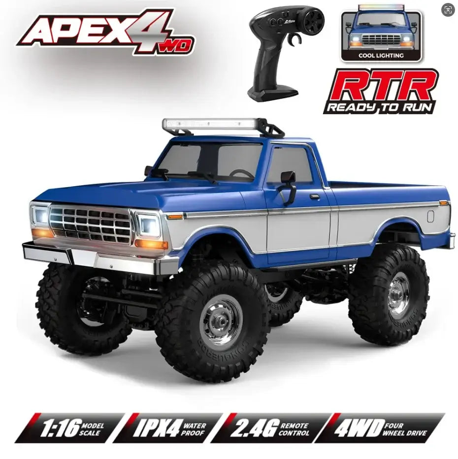 Rc Car Hb R1611 Rc 4x4 Off-Road Vehicle 1:16 with remote control and cool lighting features.